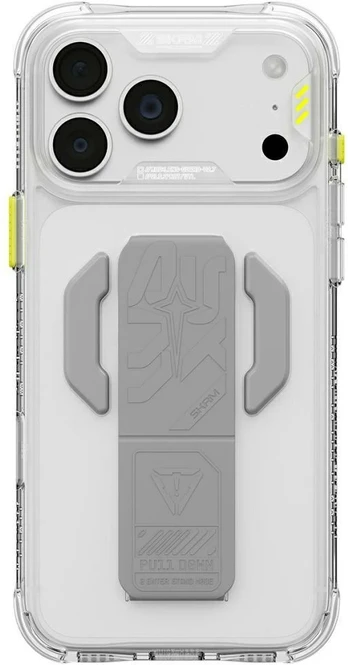 Dėklas Skinarma Helio CE Grip Stand do iPhone 18 Pro Max / 17 Pro Max permatomas