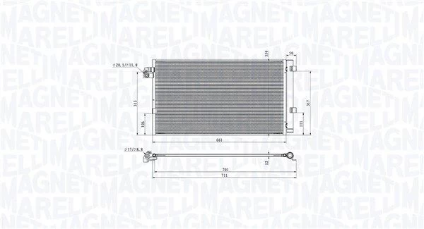 Kondensatorius, oro kondicionierius MAGNETI MARELLI 350203104700