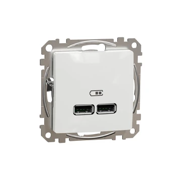 USB įkroviklis Schneider Sedna Design, balta