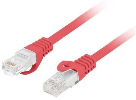 Patch cord | RJ45 plug,both sides | U/UTP | 6 | stranded | Cu | LSZH | red