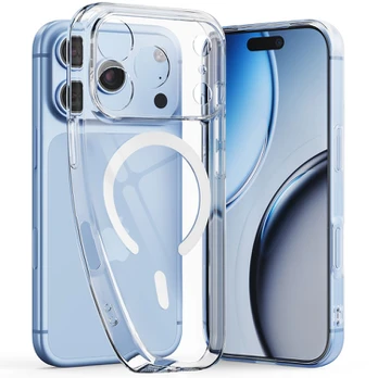 Skaidrus dėklas Apple iPhone 17 Pro / 18 Pro telefonui "Tech-Protect Flexair Magsafe"