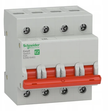 Switch-disconnector | Poles: 4 | for DIN rail mounting | 63A | 400VAC