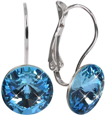 Levien Elegant Rivoli Aquamarine earrings