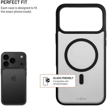 Dėklas FIXED MagMisty back cover with MagSafe support for Apple iPhone 17 Pro Max, juodas