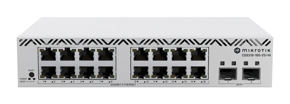 MikroTik Cloud Smart Switch 318-16G-2S+IN with SwitchOS desktop case | MikroTik
