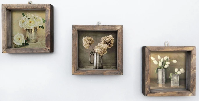 Foto paveikslas Wallity, 15 cm x 15 cm, 3 vnt.