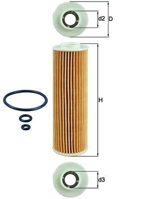 Alyvos filtras KNECHT OX 183/5D1