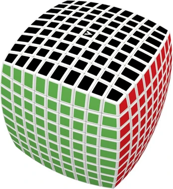 V-cube 9 x 9 x 9 sukamas lenktas galvosūkių kubas