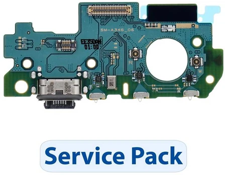 „ServicePack“ USB įkrovimo plokštė SAMSUNG A34 5G A346B GH96-15817A