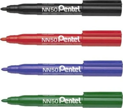 Pentel Nn50 permanentinis žymeklis, mėlynas, apvalus galiukas