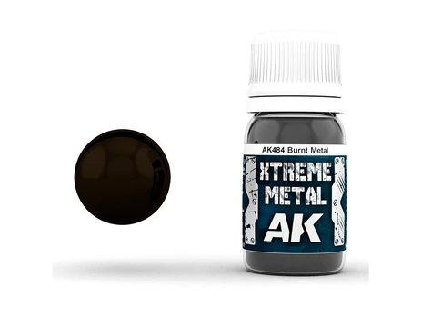 AK Interactive - BURNT METAL XTREME METAL Emaliniai dažai, 30ml, AK484