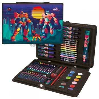 Piešimo Rinkinys Lagamine 71 vnt. "Robotai" IP1064