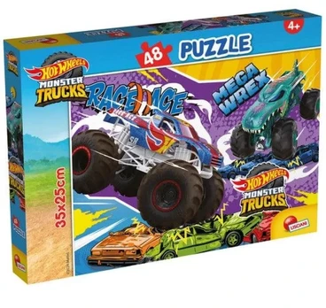 Dėlionė Lisciani Hot Wheels, 25 cm x 35 cm, 48 dal.