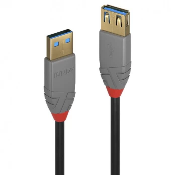 Lindy 2M Usb 3.2 Type A Extension Cable, Anthra Line