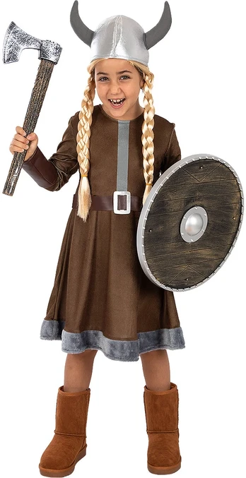 Vikingų kostiumas mergaitėms – Viduramžiai