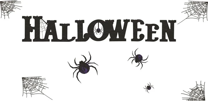 WALL STICKER HALLOWEEN 99X33CM