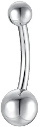 Luca Barra Steel belly button piercing PR145