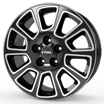 RIAL Transporter 2 Diamond Black Frontpolished R18 5x120.00 ET45 CB65.10 J7.5