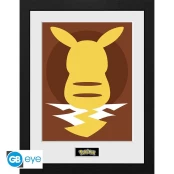 POKEMON - Framed print Pikachu Silhouette 25 (30x40) kaina