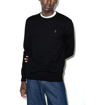 Megztinis vyrams, Juoda, Long sleeve sweater