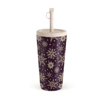 Sleeping Beauty - Snowflakes Travel Mug, 500 ml / Straw