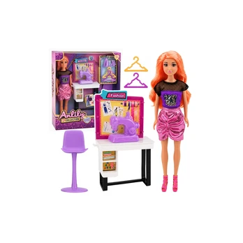Lean Toys Lėlė su siuvimo mašina 30 cm