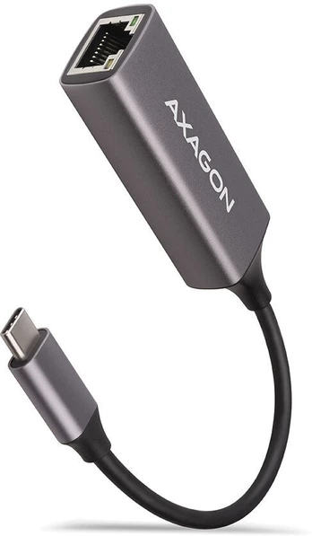 Adapteris Axagon ADE-TRC USB-C, RJ-45, 0.15 m, pilka