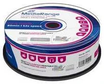 CD-R MediaRange 700MB 52x SPINDL (25pack), printable