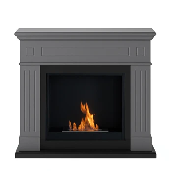 TAGU LARSEN SOLID GREY FreeFlame pastatomas biožidinys su apdaila