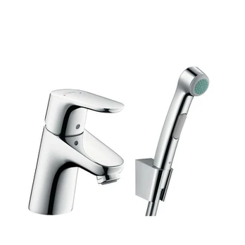 Maišytuvas praustuvui Hansgrohe Focus E su bidette dušeliu