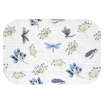 Diaper - 14305 - TETRA PRINT - EGA - DRAGONFLY - BLUE - size 70x80 cm