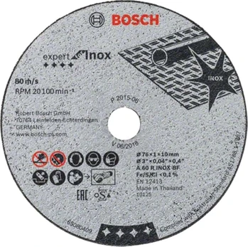 Bosch Pjovimo diskai Bosch, 76 x 1 x 10 mm, 5 vnt
