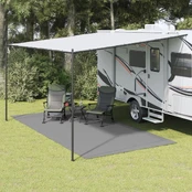 Stovyklavimo paklotas, antracito spalvos, 5x2,5m kaina