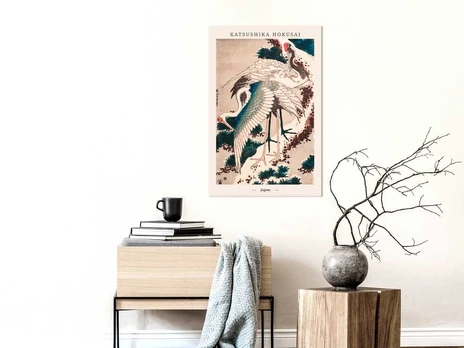 Artgeist Paveikslas - Japanese Cranes (1 Part) Vertical