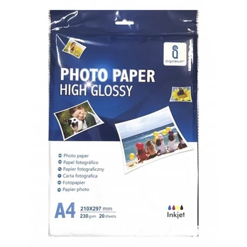 Fotopopierius Aigostar High Glossy, 230 g/m², A4, 20 lapų