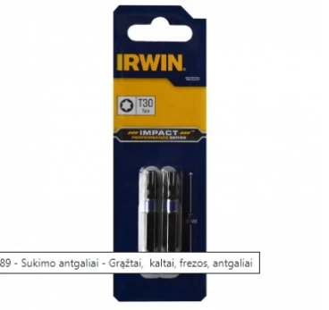 Irwin sukimo antgalis PZ3 25mm 2vnt