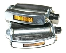 Pedalas Ningbo, plastikas/plienas, sidabro, 2 vnt.