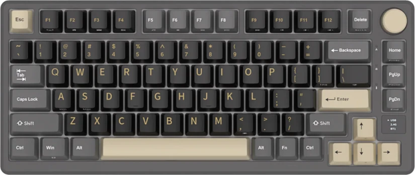 Royal Kludge M75 Phantom, Cream Switch, US