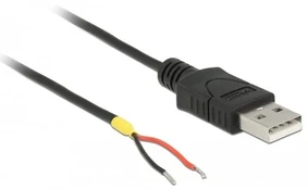Delock RASPBERRY CABLE USB-A(M) 2.0->2X DROP LEADS (VCC / GND) 150 cm DELOCK kaina