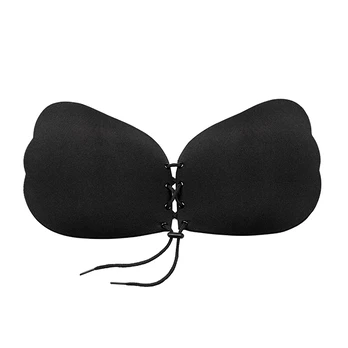 Bye Bra Bras Bye Bra - Lace-It Bra Cup D Juodas prilimpanti liemenėlė