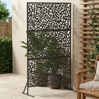 Privatumo žaliuzės 100 x 50 x 180 cm Plienas Juoda