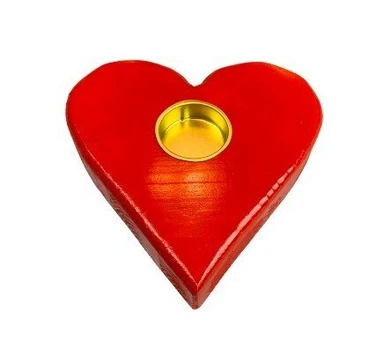 Handmade žvakidė Širdis, 4cm