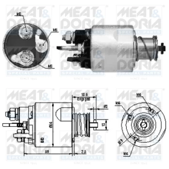 solenoidinis jungiklis, starteris MD46169