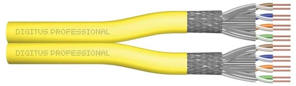 DIGITUS Cat.7A S/FTP Verlegekabel,100m,duplex,Dca-s1a d1 a1