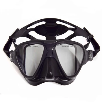Nardymo kaukė Rob Allen Cubera Clear juoda
