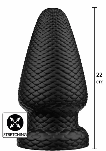 Giant Dragon XXL Intimate Plug PVC Black 22cm Suction Base