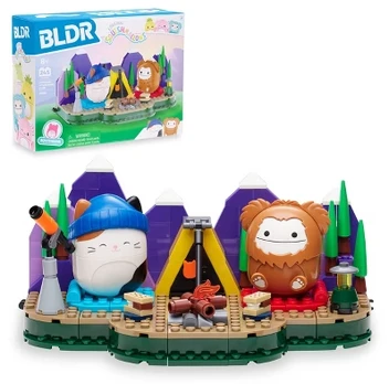 Usorteret BLDR Squishmallows Building Campout with Cam and Benny