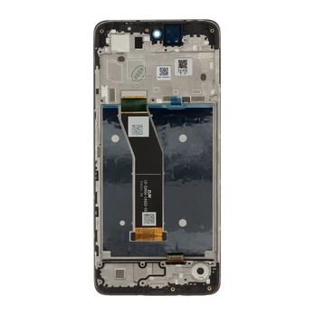 Motorola G24 LCD Ekranas + Touch Unit + Front Cover Juodas (Service Pack)