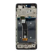 Motorola G24 LCD Ekranas + Touch Unit + Front Cover Juodas (Service Pack) kaina