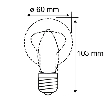 "Paulmann" LED lempa B22d A60 9W 2700K opalas